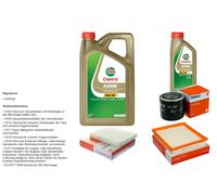 MAHLE Controllo Set 6L CASTROL EDGE 5W-30 C3 Per Chrysler Sebring Cabriolet