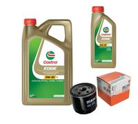 MAHLE Controllo Set 6L CASTROL EDGE 5W-30 C3 Per Fiat Doblo 1.2 Lancia Y