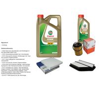 Mahle Controllo Set 6L castrol edge 5W-30 C3 per Honda Cr - III
