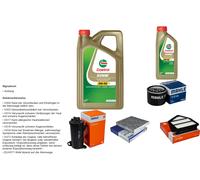 Mahle Controllo Set 6L castrol edge 5W-30 C3 per Honda Cr IV