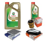 MAHLE Controllo Set 6L CASTROL EDGE 5W-30 C3 Per Honda CR-V III 2.2i-DTEC