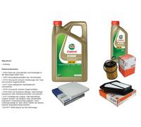 Mahle Controllo Set 6L castrol edge 5W-30 C3 per Honda Cr V III