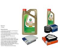 Mahle Controllo Set 6L castrol edge 5W-30 C3 per Honda Cr-V IV 1.6i-DTEC