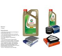 Mahle Controllo Set 6L castrol edge 5W-30 C3 per Honda Cr-V IV