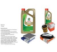 Mahle Controllo Set 6L castrol edge 5W-30 C3 per Honda Cr-v V III