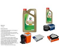 Mahle Controllo Set 6L castrol edge 5W-30 C3 per Honda Cr-v V IV