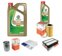 MAHLE Controllo Set 6L CASTROL EDGE 5W-30 C3 Per Hyundai Tucson 2.0 CRDi KIA