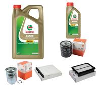 MAHLE Controllo Set 6L CASTROL EDGE 5W-30 C3 Per Mazda 3 1.5 D