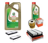 MAHLE Controllo Set 6L CASTROL EDGE 5W-30 C3 Per Mazda 3 2.3 MPS Turbo