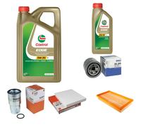 MAHLE Controllo Set 6L CASTROL EDGE 5W-30 C3 Per Mazda 6 Station Wagon 2.0