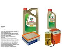 Mahle Controllo Set 6L castrol edge 5W-30 C3 per Nissan NP300 Navara Scegliere