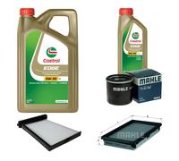 MAHLE Controllo Set 6L CASTROL EDGE 5W-30 C3 Per Nissan Tiida Schrägheck 1.6
