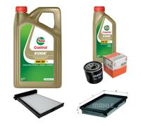 MAHLE Controllo Set 6L CASTROL EDGE 5W-30 C3 Per Nissan Tiida Schrägheck 1.8