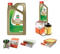 MAHLE Controllo Set 6L CASTROL EDGE 5W-30 C3 Per Opel Astra J Caravan 2.0