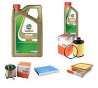 MAHLE Controllo Set 6L CASTROL EDGE 5W-30 C3 Per Opel Astra J Caravan 2.0