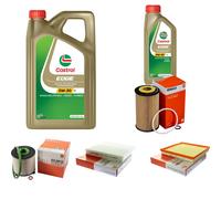 MAHLE Controllo Set 6L CASTROL EDGE 5W-30 C3 Per Opel Astra J Caravan Zafira
