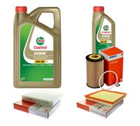 MAHLE Controllo Set 6L CASTROL EDGE 5W-30 C3 Per Opel Astra J Caravan Zafira