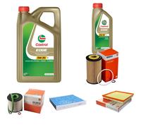 MAHLE Controllo Set 6L CASTROL EDGE 5W-30 C3 Per Opel Astra J Caravan Zafira