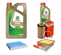 MAHLE Controllo Set 6L CASTROL EDGE 5W-30 C3 Per Opel Astra J Caravan Zafira