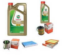 MAHLE Controllo Set 6L CASTROL EDGE 5W-30 C3 Per Opel Astra J CC