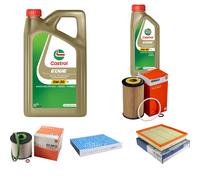 MAHLE Controllo Set 6L CASTROL EDGE 5W-30 C3 Per Opel Insignia A 1.6 CDTi
