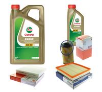 MAHLE Controllo Set 6L CASTROL EDGE 5W-30 C3 Per Opel Insignia A 2.8 V6