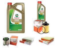 MAHLE Controllo Set 6L CASTROL EDGE 5W-30 C3 Per Opel Insignia A Caravan 2.0