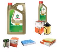 MAHLE Controllo Set 6L CASTROL EDGE 5W-30 C3 Per Opel Insignia A Caravan 2.0