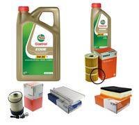 MAHLE Controllo Set 6L CASTROL EDGE 5W-30 C3 Per Opel Movano B Furgone 2.3