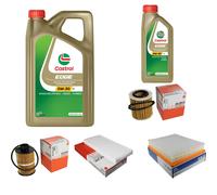 MAHLE Controllo Set 6L CASTROL EDGE 5W-30 C3 Per Saab 9-3 Kombi 1.9 TiD