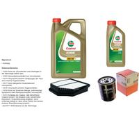 Mahle Controllo Set 6L castrol edge 5W-30 C3 per Suzuki Grand Vitara II 2.4