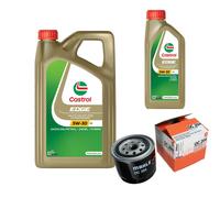 MAHLE Controllo Set 6L CASTROL EDGE 5W-30 C3 Per Volvo V70 I 2.4 2.0 V40