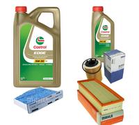 MAHLE Controllo Set 6L CASTROL EDGE 5W-30 C3 Per VW Tiguan 2.0 TDI 4MOTION
