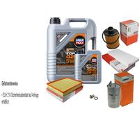 Mahle Controllo Set 6L Liqui Moly 5W-30 Top Tec 4200 per Fiat Croma 1.9 Doppie