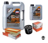 MAHLE Controllo Set 6L Liqui Moly 5W-30 Top Tec 4200 Per Fiat Punto 1.2 60