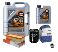 MAHLE Controllo Set 6L Liqui Moly 5W-30 Top Tec 4200 Per Fiat Punto 1.2 60