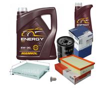 Mahle Controllo Set 6L mannol 5W-30 Energia per VW Golf II 1.8 Gti G60