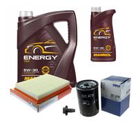 MAHLE Controllo Set 6L MANNOL 5W-30 Energy Per Jeep Cherokee 3.7 4x4