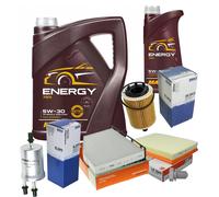 MAHLE Controllo Set 6L MANNOL 5W-30 Energy Per VW Golf V 3.2 R32 4motion EOS