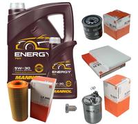 MAHLE Controllo Set 6L MANNOL 5W-30 Energy Per VW Lupo 1.7 SDI Polo 64 1.9 D