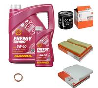 MAHLE Controllo Set 6L MANNOL 5W-30 Energy Premium Per Audi A1 1.4 TFSI Seat