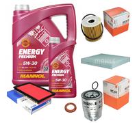 MAHLE Controllo Set 6L MANNOL 5W-30 Energy Premium Per Nissan X-Trail 2.2 Di