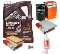 MAHLE Controllo Set 6L MANNOL 5W-30 Longlife Per Audi A6 2.0 Bj.94-97