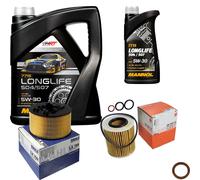 Mahle Controllo Set 6L mannol 5W-30 Longlife per BMW 3er Compact 316 Ti