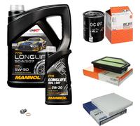 Mahle Controllo Set 6L mannol 5W-30 Longlife per Honda Cr-V IV 2.0 AWD