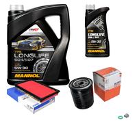 MAHLE Controllo Set 6L MANNOL 5W-30 LONGLIFE Per Nissan 200 SX 1.8 Turbo