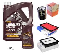 MAHLE Controllo Set 6L MANNOL 5W-30 LONGLIFE Per Suzuki SX4 S-Cross 1.6