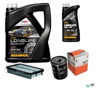MAHLE Controllo Set 6L MANNOL 5W-30 LONGLIFE Per Toyota MR 2 III 1.8 16V