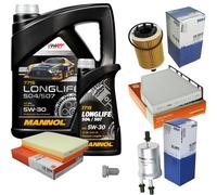 MAHLE Controllo Set 6L MANNOL 5W-30 LONGLIFE Per VW Golf V 3.2 R32 4motion