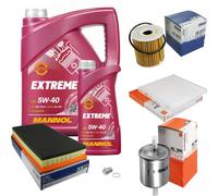 Mahle Controllo Set 6L mannol 5W-40 Estremo per Volvo V40 Familiare 2.0 T 1.9 T4